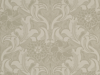 Dahlia Scroll - French Grey