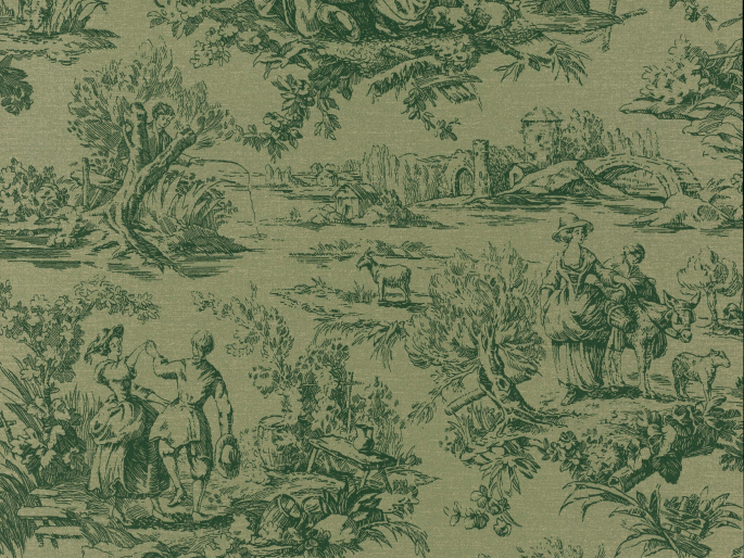 Lovers' Toile - Dark Brunswick Green